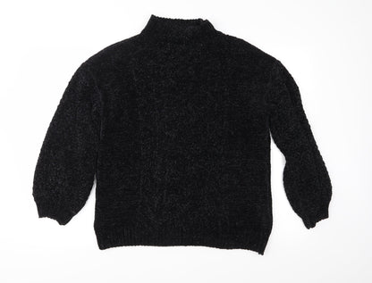 Primark Womens Black  Knit Pullover Jumper Size M