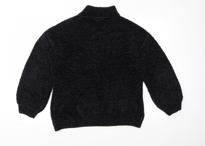 Primark Womens Black  Knit Pullover Jumper Size M
