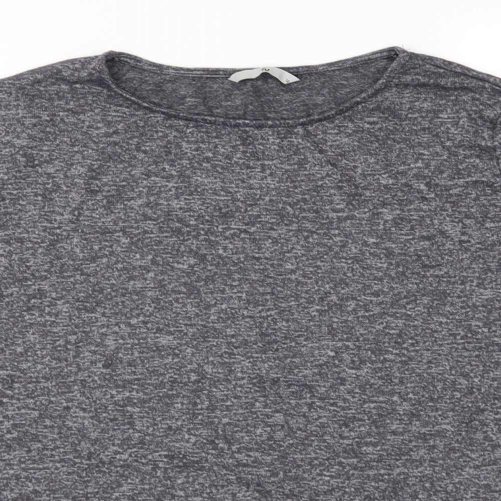 TU Womens Grey  Jersey Basic Blouse Size 14