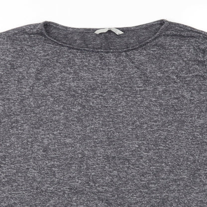TU Womens Grey  Jersey Basic Blouse Size 14