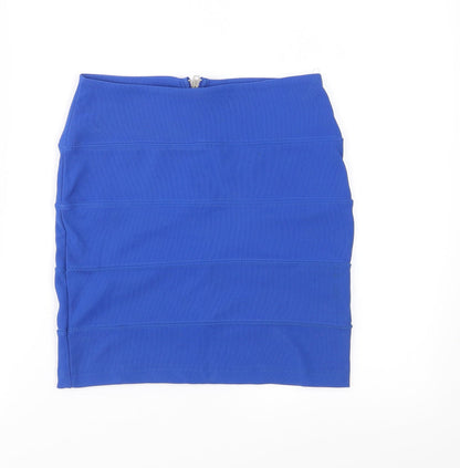 Pilot Womens Blue   Bandage Skirt Size 8