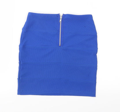 Pilot Womens Blue   Bandage Skirt Size 8
