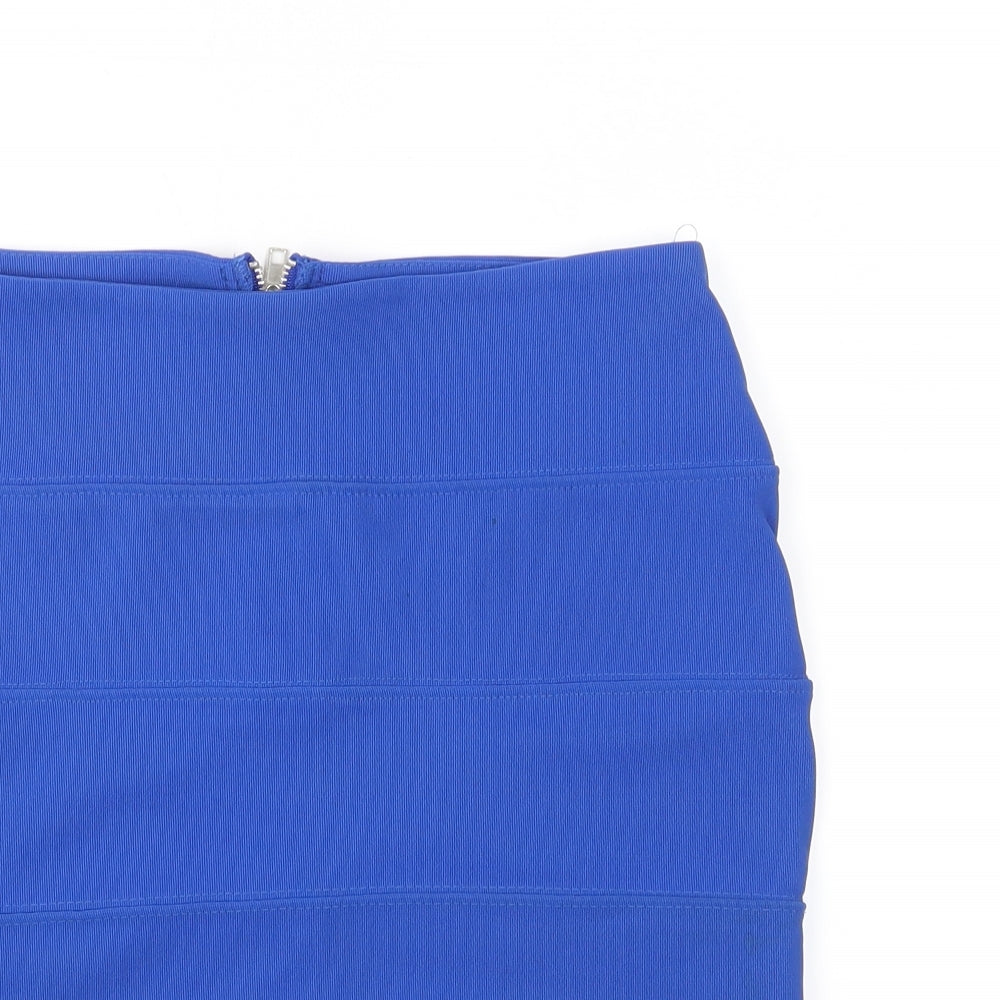 Pilot Womens Blue   Bandage Skirt Size 8