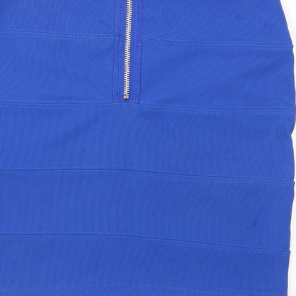 Pilot Womens Blue   Bandage Skirt Size 8