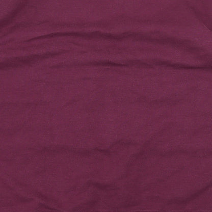 H&M Womens Purple Striped Jersey Pullover Sweatshirt Size M