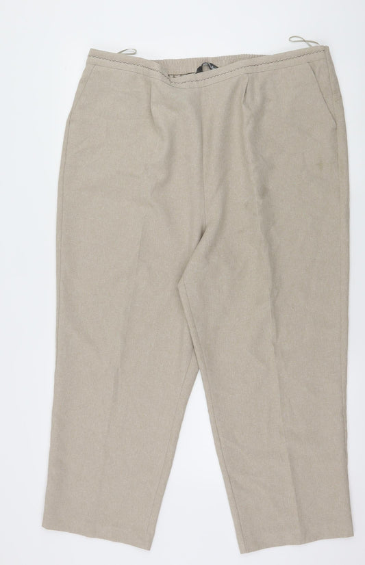 Bonmarché Womens Brown   Trousers  Size 20 L25 in