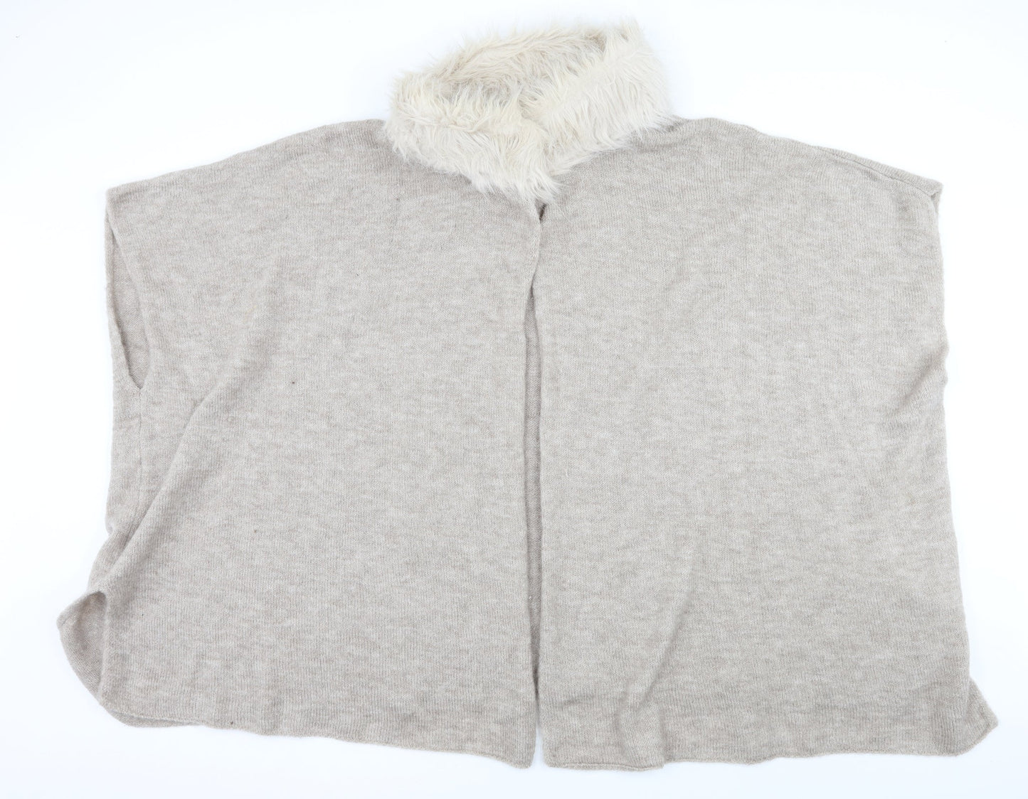 Marks and Spencer Womens Beige  Knit Cardigan Jumper One Size