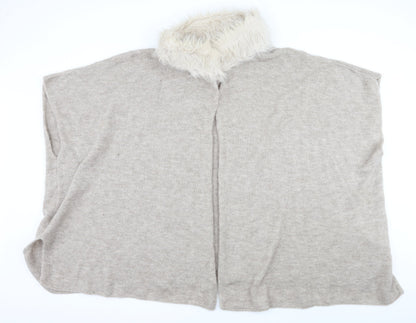 Marks and Spencer Womens Beige  Knit Cardigan Jumper One Size