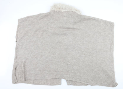 Marks and Spencer Womens Beige  Knit Cardigan Jumper One Size