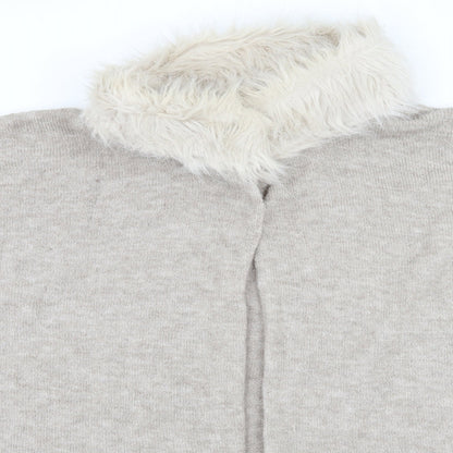 Marks and Spencer Womens Beige  Knit Cardigan Jumper One Size