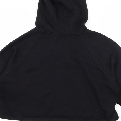 H&M Womens Black  Jersey Pullover Hoodie Size M  - Power to the Girls
