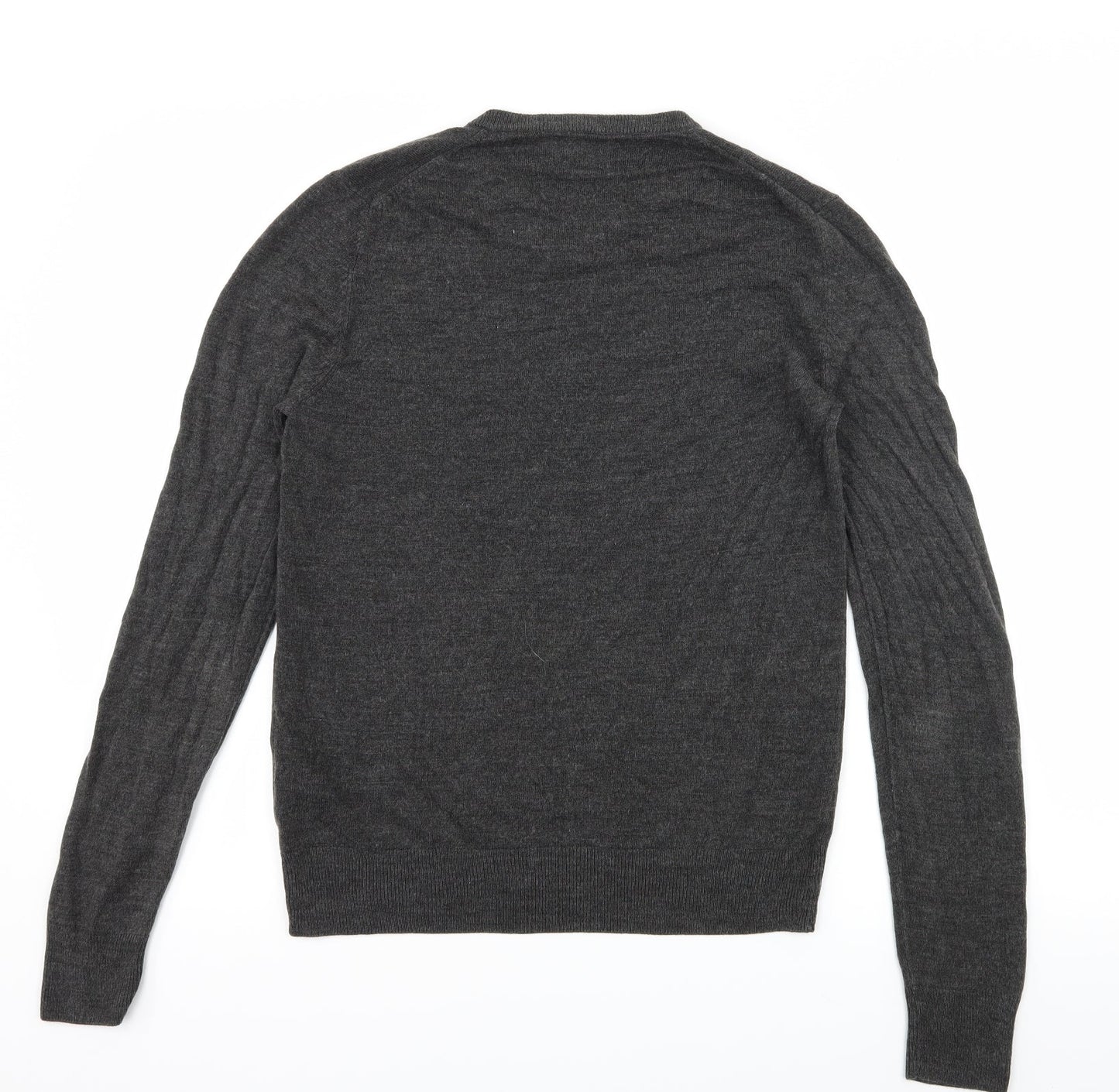 F&F Mens Grey  Knit Pullover Jumper Size S