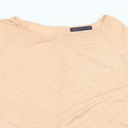 Marks & Spencer Womens Orange  Knit Pullover Jumper Size 14