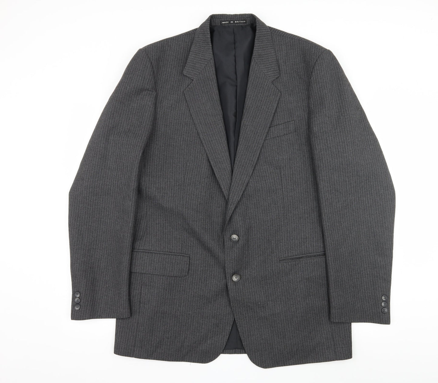 Mens UK Size L Hodges Regular Grey Suit Jacket