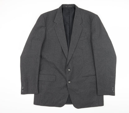 Mens UK Size L Hodges Regular Grey Suit Jacket