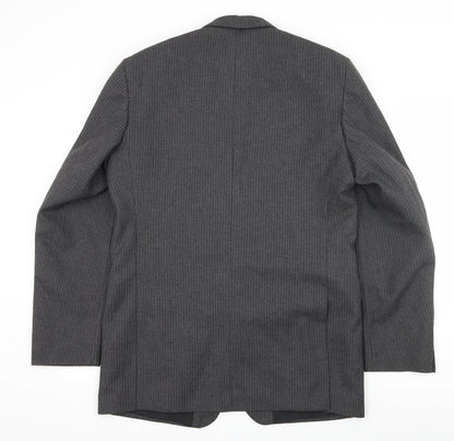 Mens UK Size L Hodges Regular Grey Suit Jacket