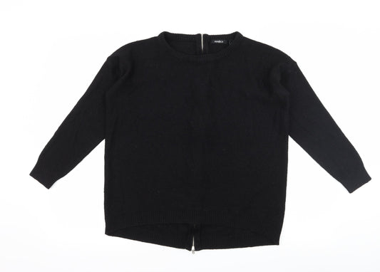 PEP & CO Womens Black  Knit Pullover Jumper Size 8