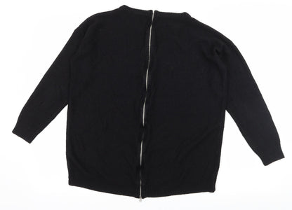 Pep&Co Womens Black  Knit Pullover Jumper Size 8