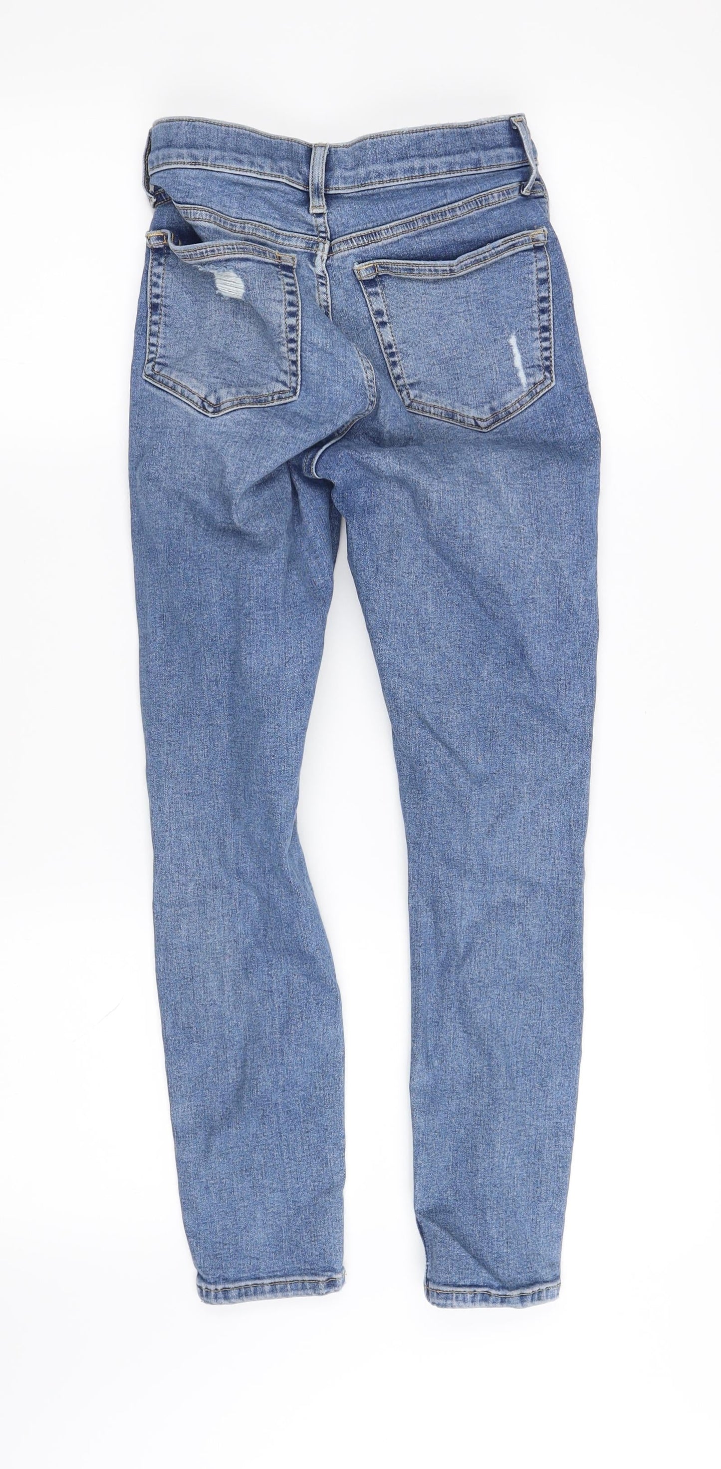 Womens UK Size S Jamie Regular Fit Straight Blue Jeans