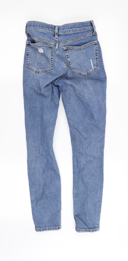 Womens UK Size S Jamie Regular Fit Straight Blue Jeans