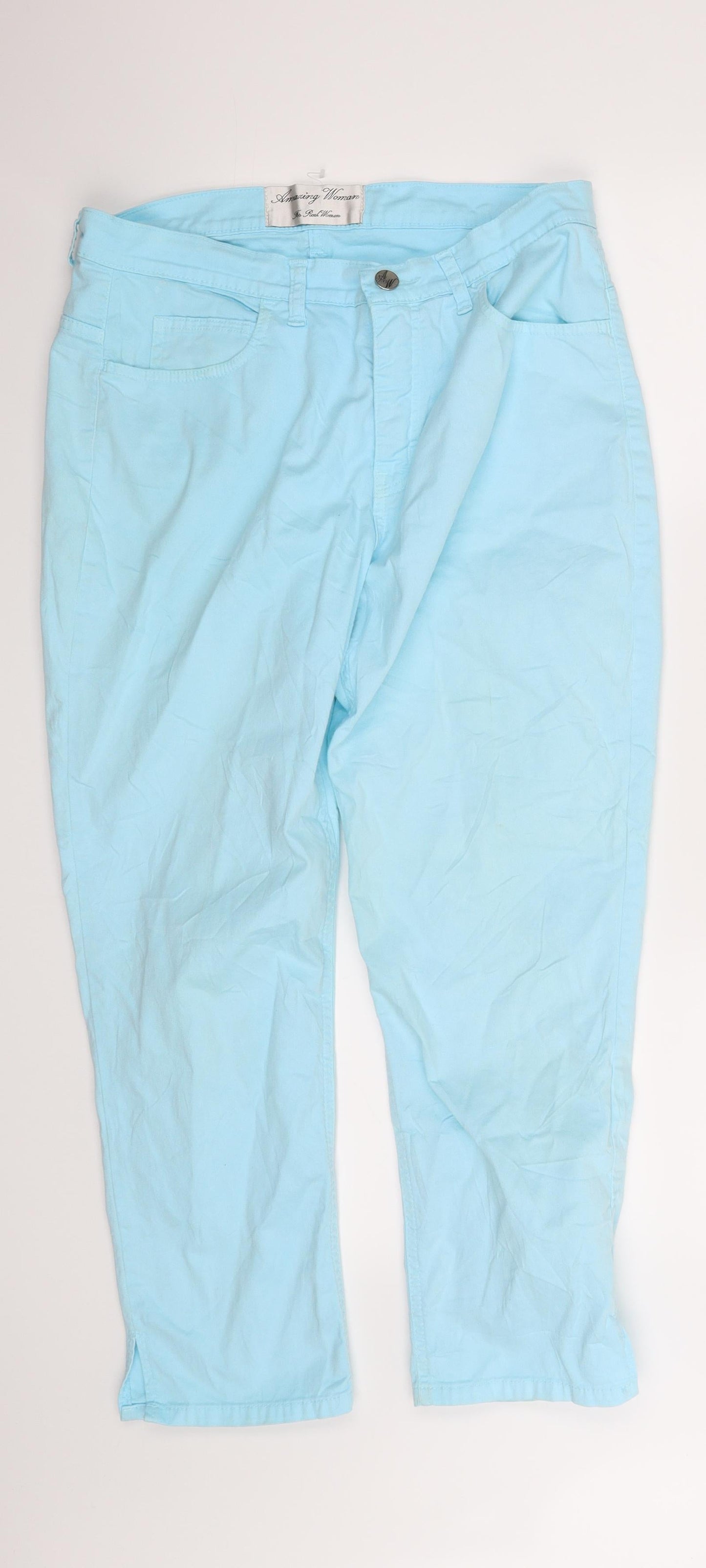amazing vintage Womens Blue   Straight Jeans Size 14 L27 in
