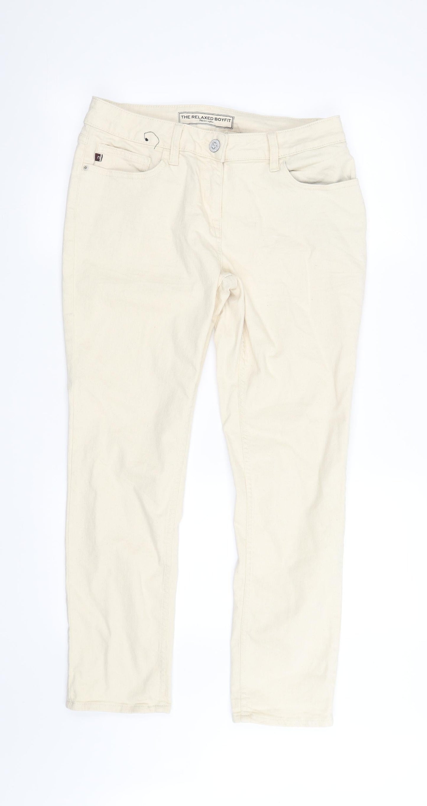 10 Womens Beige   Straight Jeans Size 10 L28 in