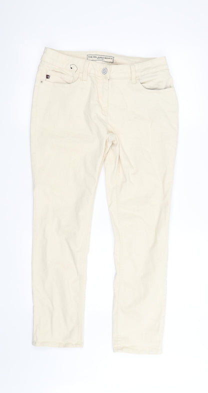 10 Womens Beige   Straight Jeans Size 10 L28 in