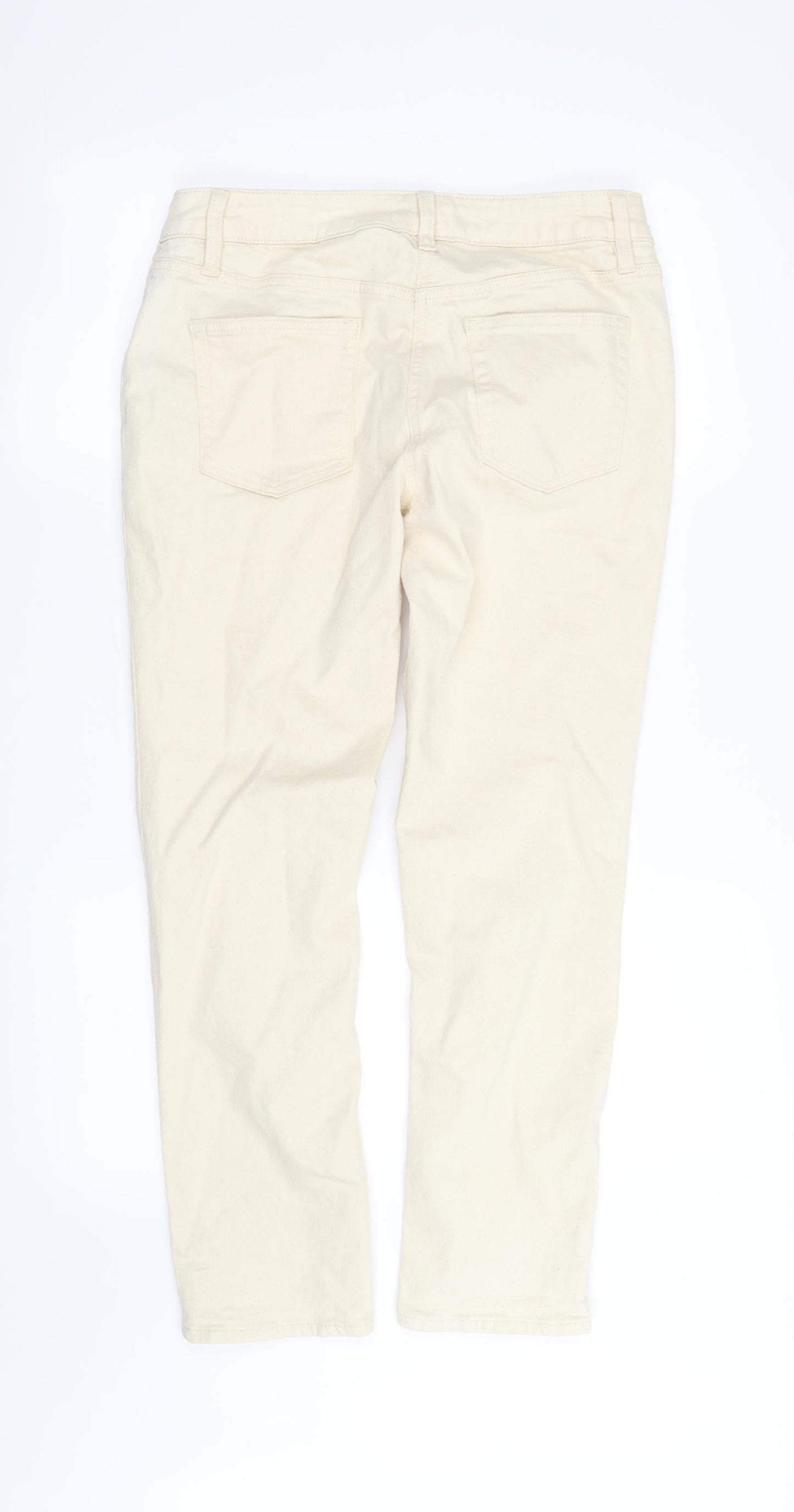 10 Womens Beige   Straight Jeans Size 10 L28 in