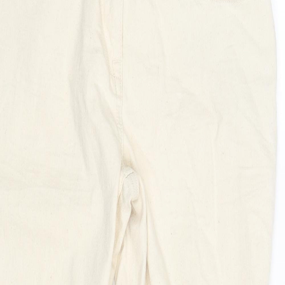 10 Womens Beige   Straight Jeans Size 10 L28 in