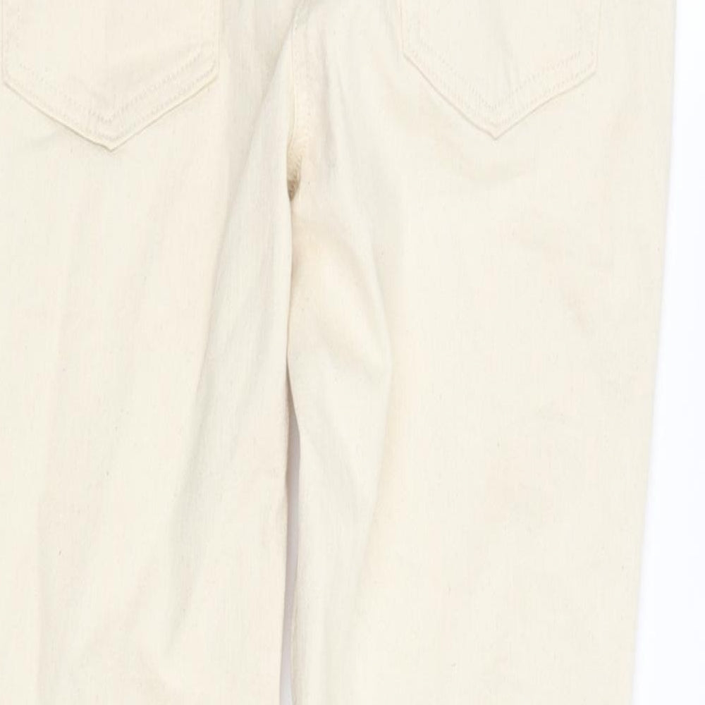 10 Womens Beige   Straight Jeans Size 10 L28 in