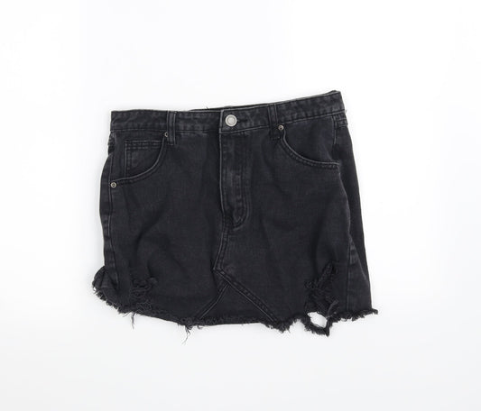 In the Style Womens Black   Mini Skirt Size 10