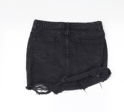 In the Style Womens Black   Mini Skirt Size 10