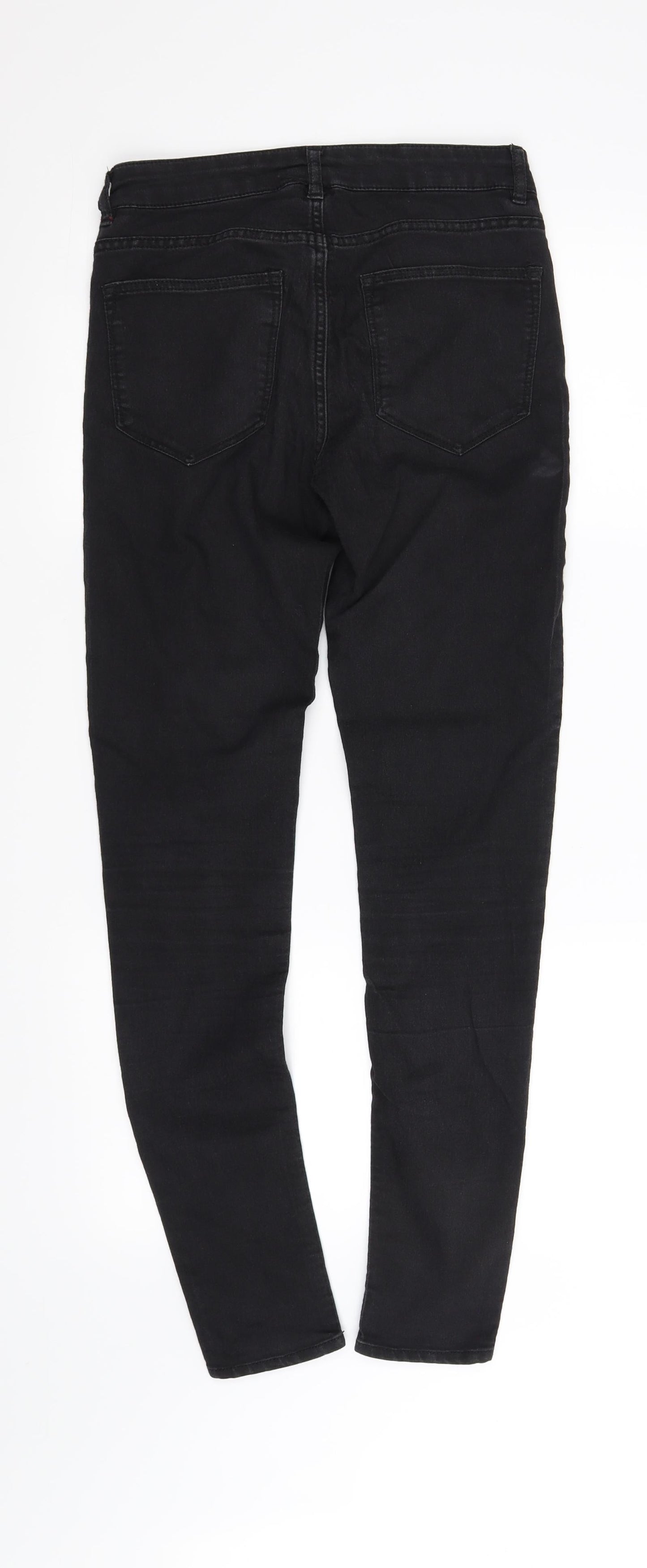 Womens UK Size 8 Divided Regular Fit Skinny Black Jeans