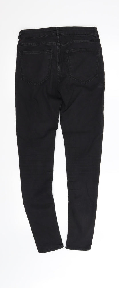 Womens UK Size 8 Divided Regular Fit Skinny Black Jeans