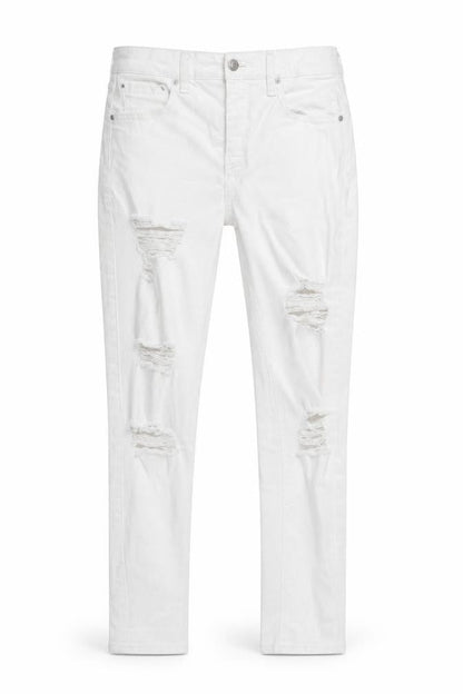 Womens UK Size S jamie Regular Fit Straight White Jeans