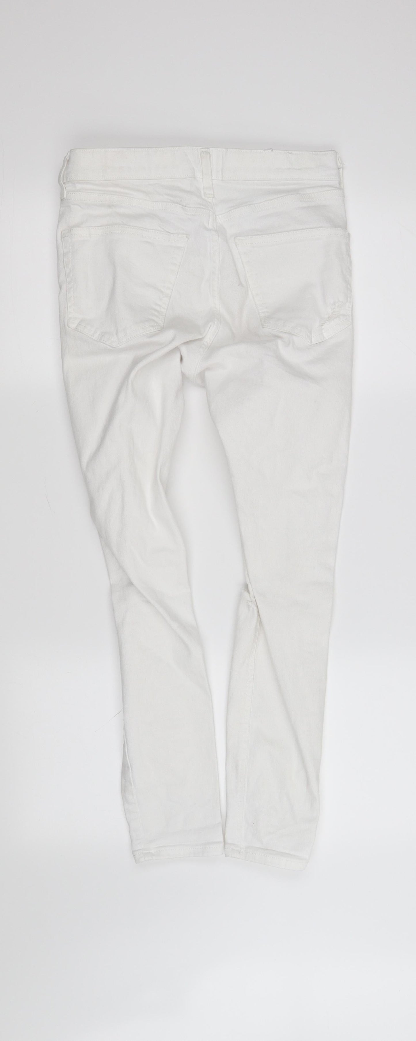 Womens UK Size S jamie Regular Fit Straight White Jeans