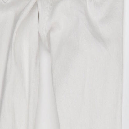 Womens UK Size S jamie Regular Fit Straight White Jeans