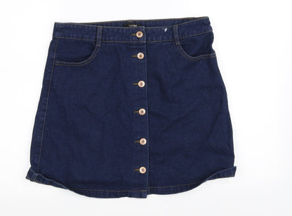 deniem  Womens Blue   Mini Skirt Size 12