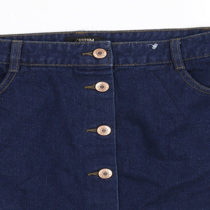 deniem  Womens Blue   Mini Skirt Size 12