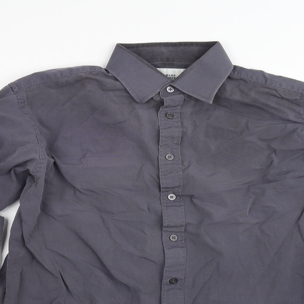 charles Mens Grey    Polo Size M