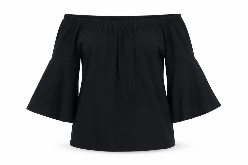 Womens UK Size 10 ASOS Black Basic Blouse