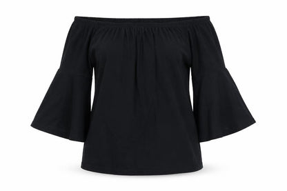 Womens UK Size 10 ASOS Black Basic Blouse