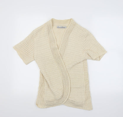 Pure & Natural Womens Ivory   Cardigan Jumper Size M