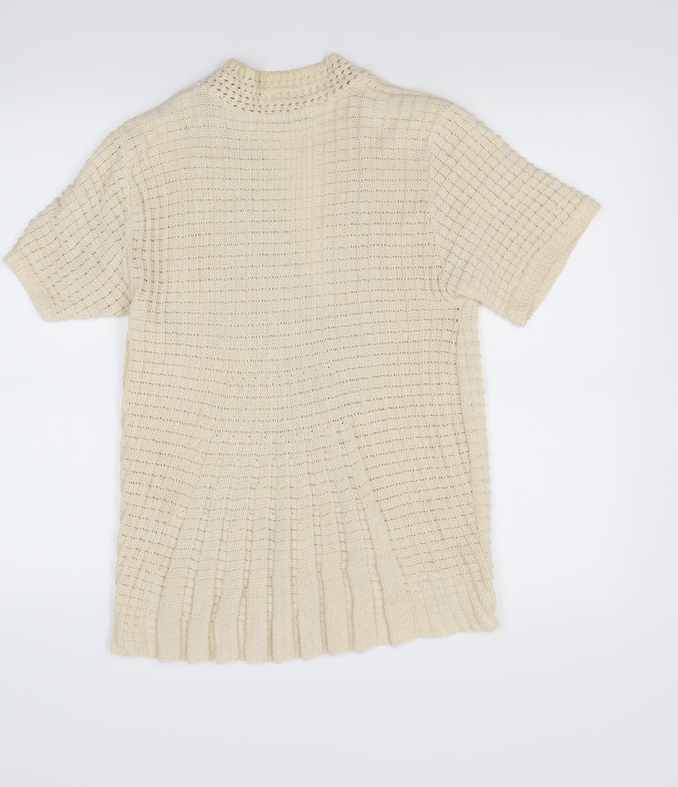 Pure & Natural Womens Ivory   Cardigan Jumper Size M