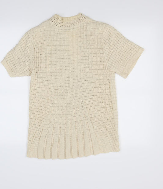 Pure & Natural Womens Ivory   Cardigan Jumper Size M