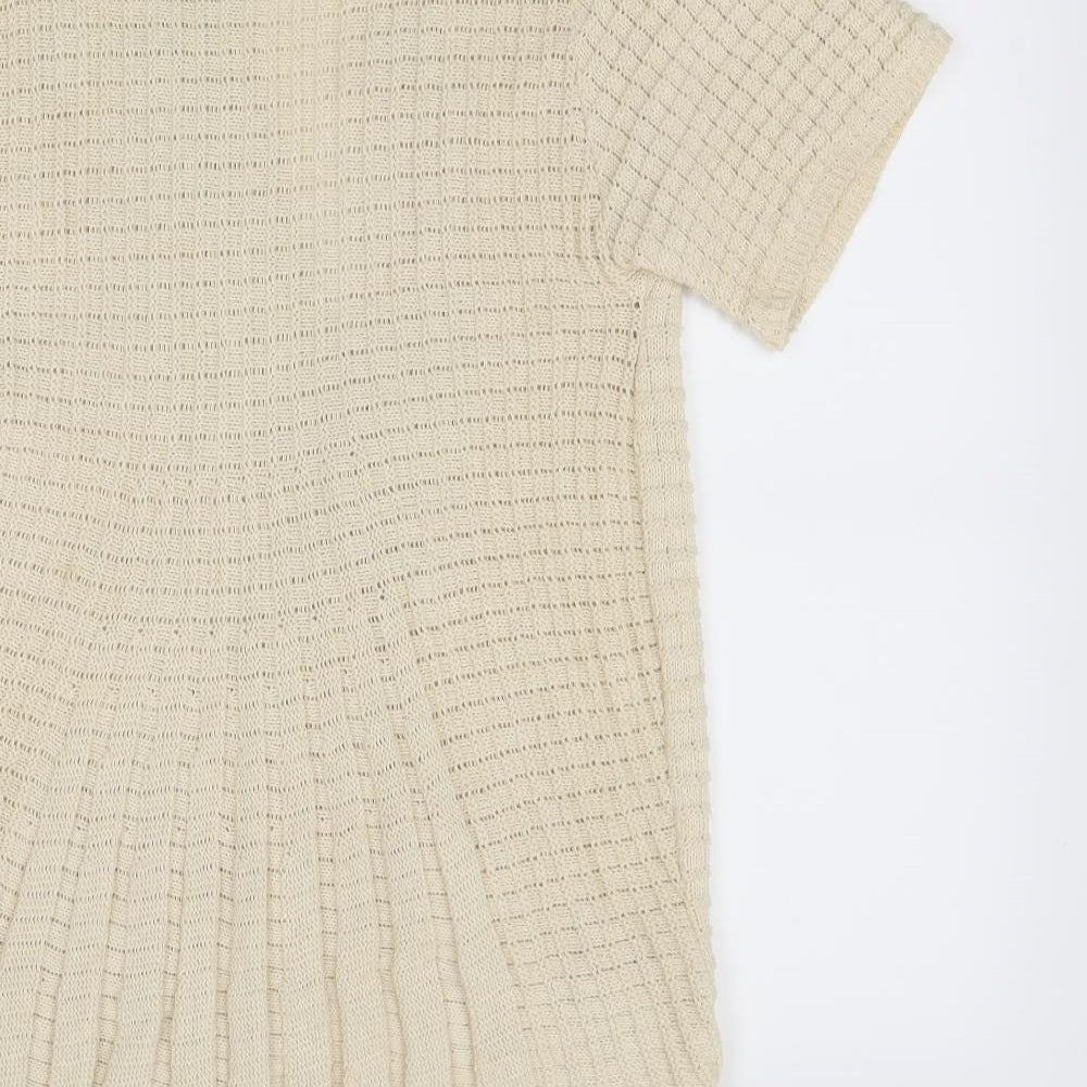 Pure & Natural Womens Ivory   Cardigan Jumper Size M