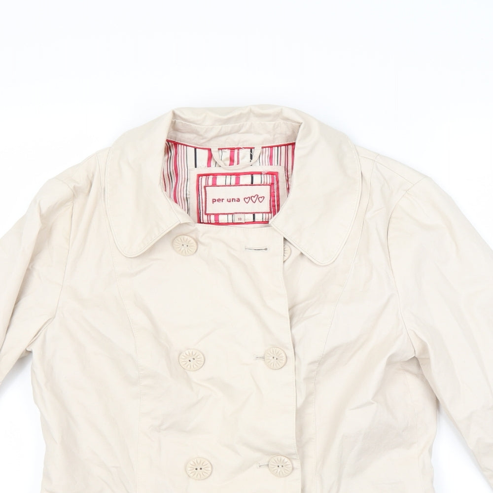 Womens UK Size 10 peruna Beige Jacket