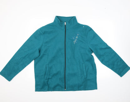 Womens UK Size L Anne De Lancay Green Jacket