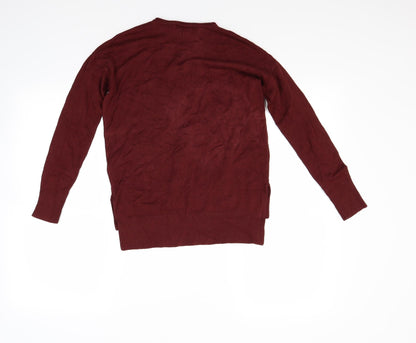 Atmosphere Womens Red  Rayon Pullover Jumper Size 8