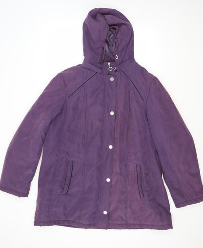 Womens UK Size 2XL anna rose Purple Overcoat